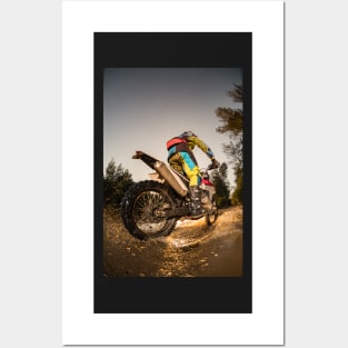 Enduro bike rider Posters and Art